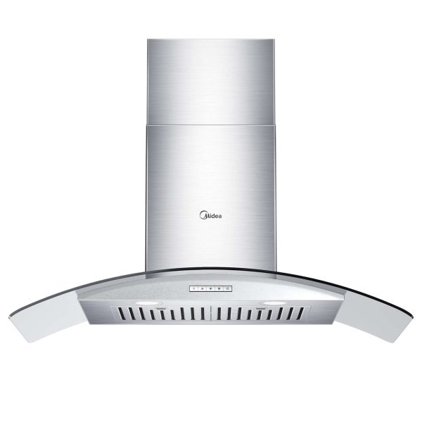 Midea 30" 450 CFM Curved Glass Range Hood