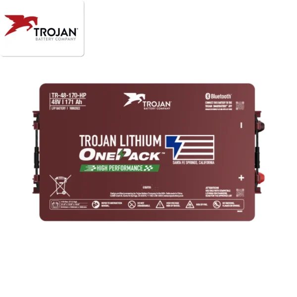Trojan Lithium OnePack High Performance TR-48-170-HP 171Ah 51.2V M8 LiFePO4 Battery